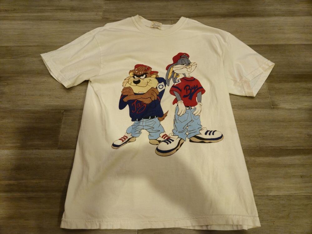 Vintage Looney Tunes Kriss Kross Bugs and Taz Hip Hop T Shirt Size Large